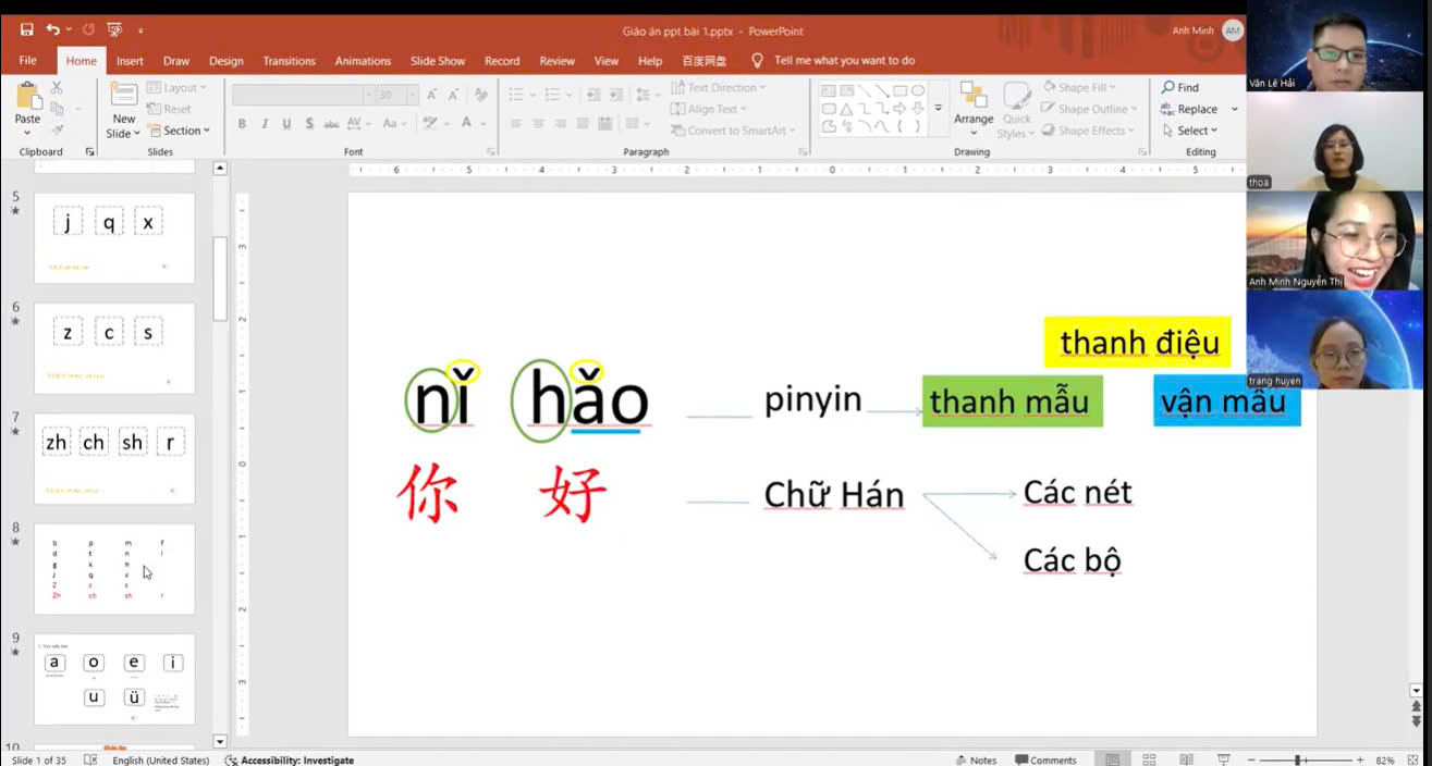 học tiếng trung online